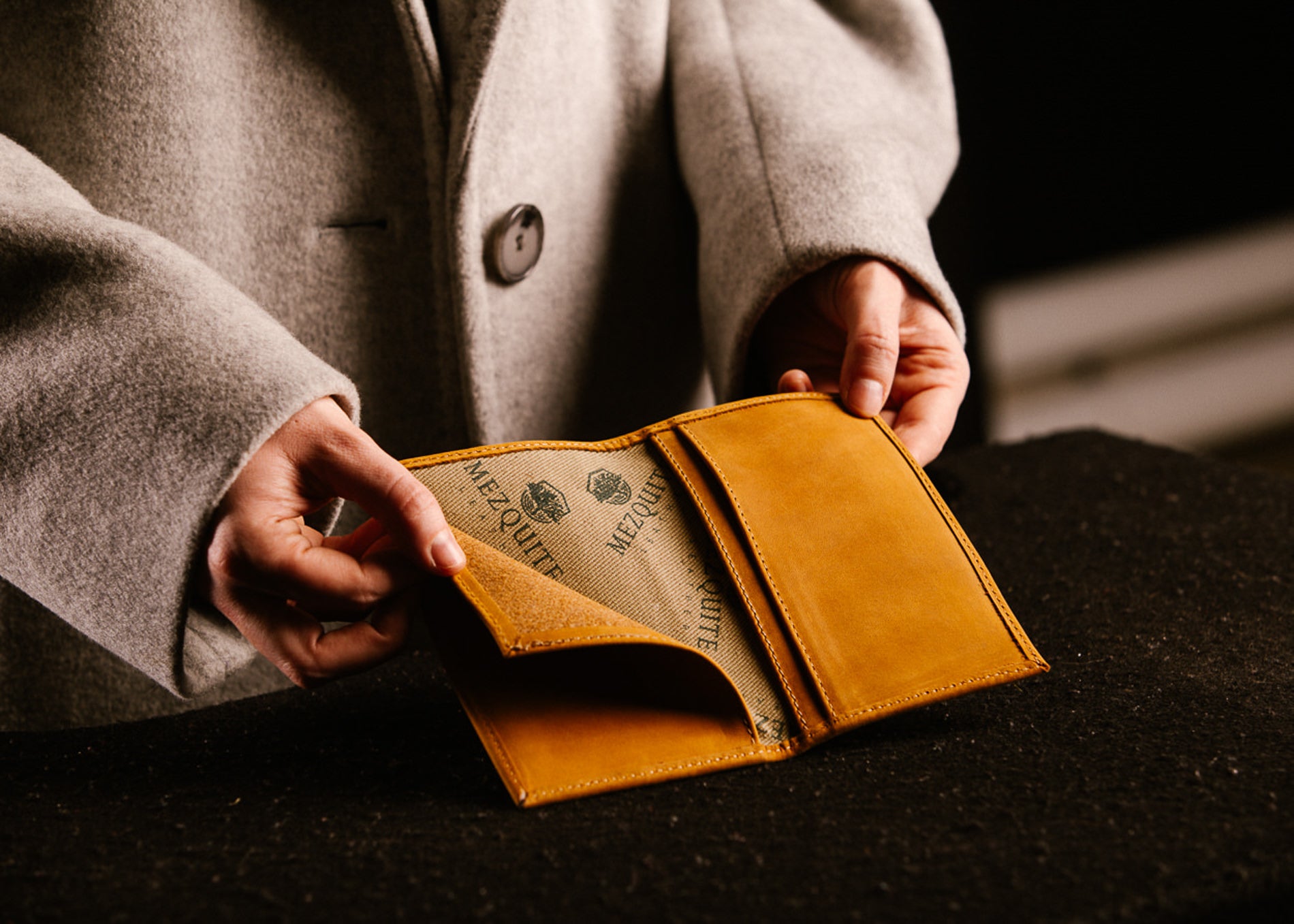 ASPEN leather passport holder by Mezquite Leather — handcrafted travel accessory inspired by the aspen tree’s strength and community.