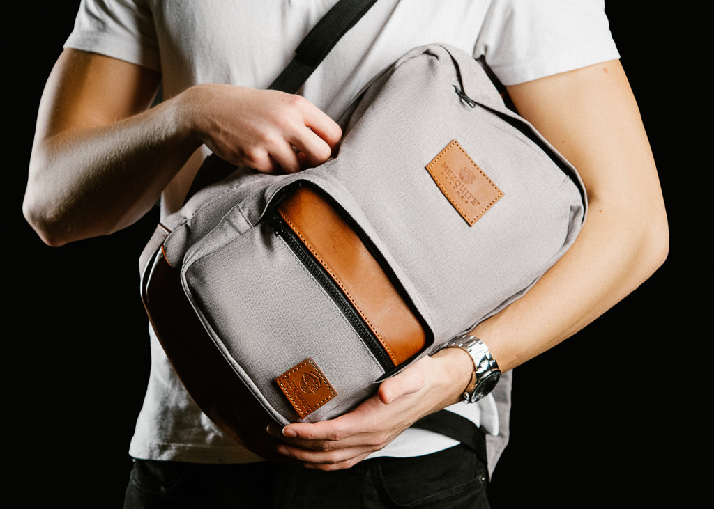 CEDAR vegan backpack by Mezquite Leather — eco-friendly design made with synthetic and textile materials, inspired by the cedar tree.