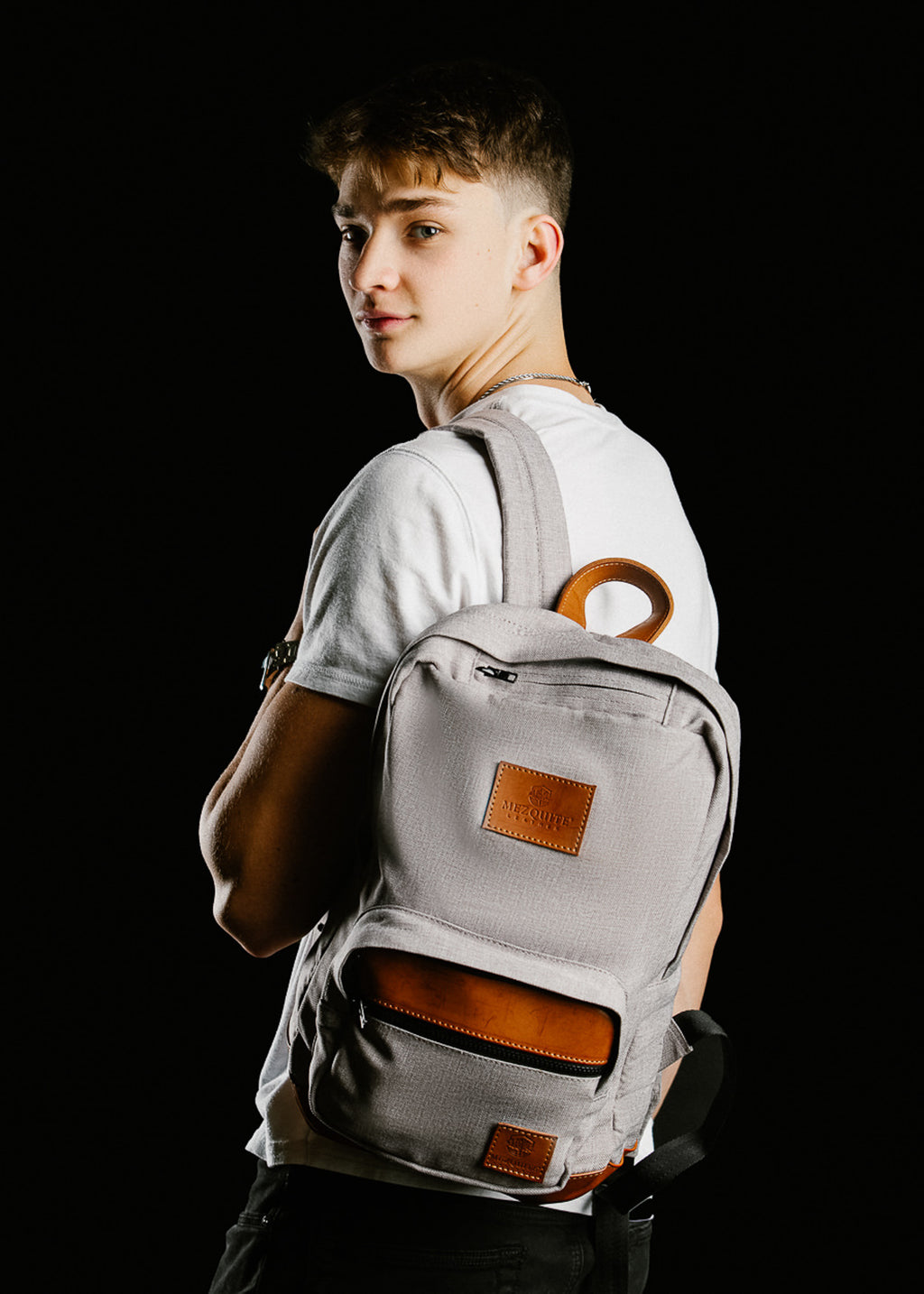 CEDAR vegan backpack by Mezquite Leather — eco-friendly design made with synthetic and textile materials, inspired by the cedar tree.